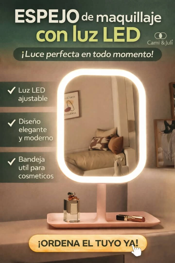 Espejo de maquille LED's foto | CamiJuly  |  BizneCubano