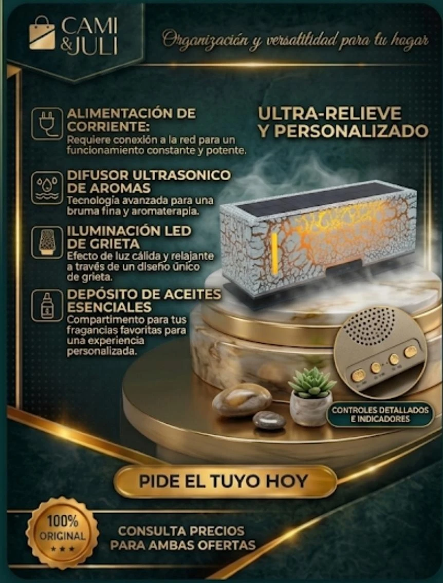 DIFUSOR ULTRASÓNICO DE ALTA GAMA 💎🌬️'s foto | CamiJuly  |  BizneCubano