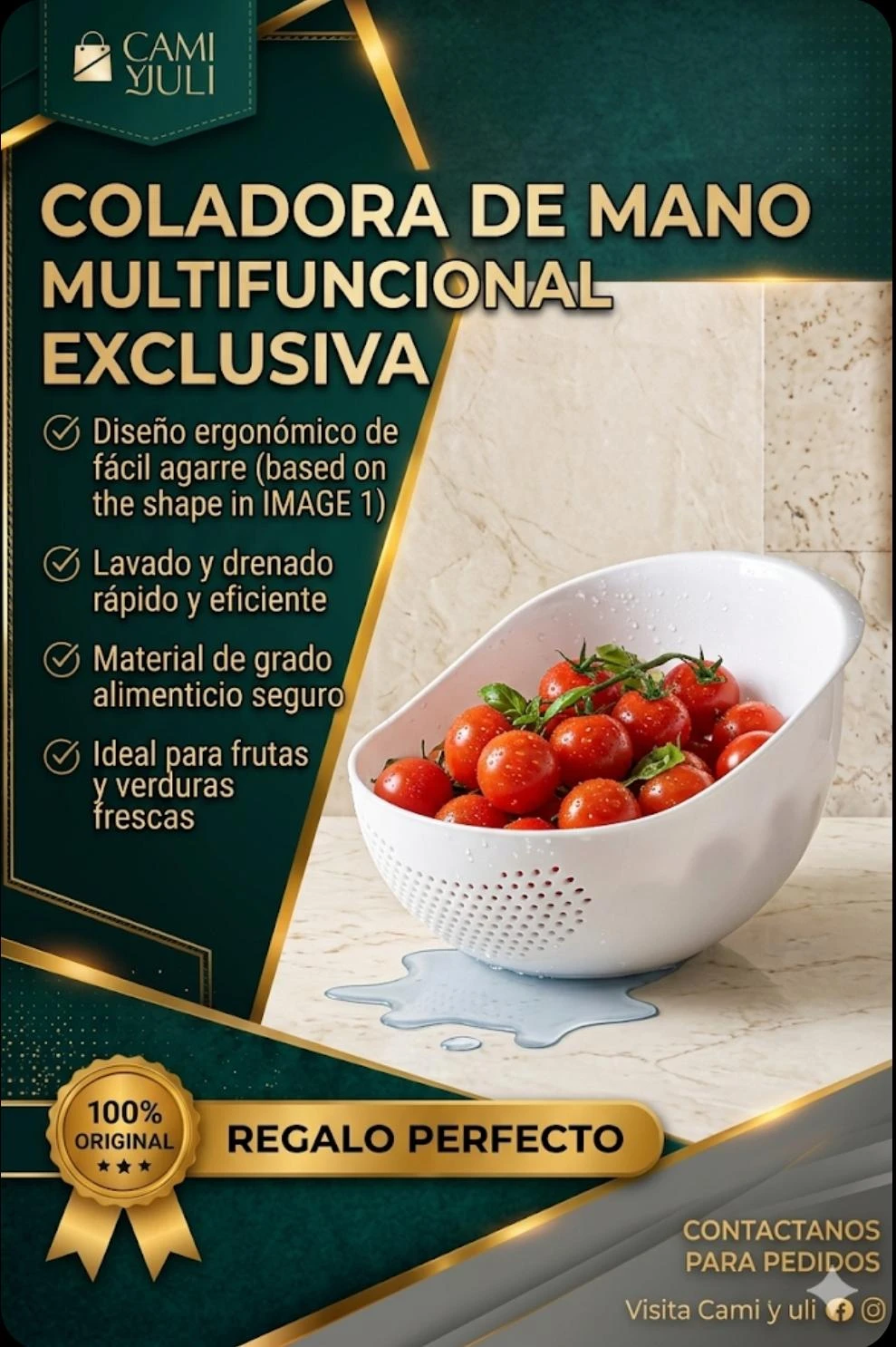 Colador de arroz, ergonómico's foto | CamiJuly  |  BizneCubano