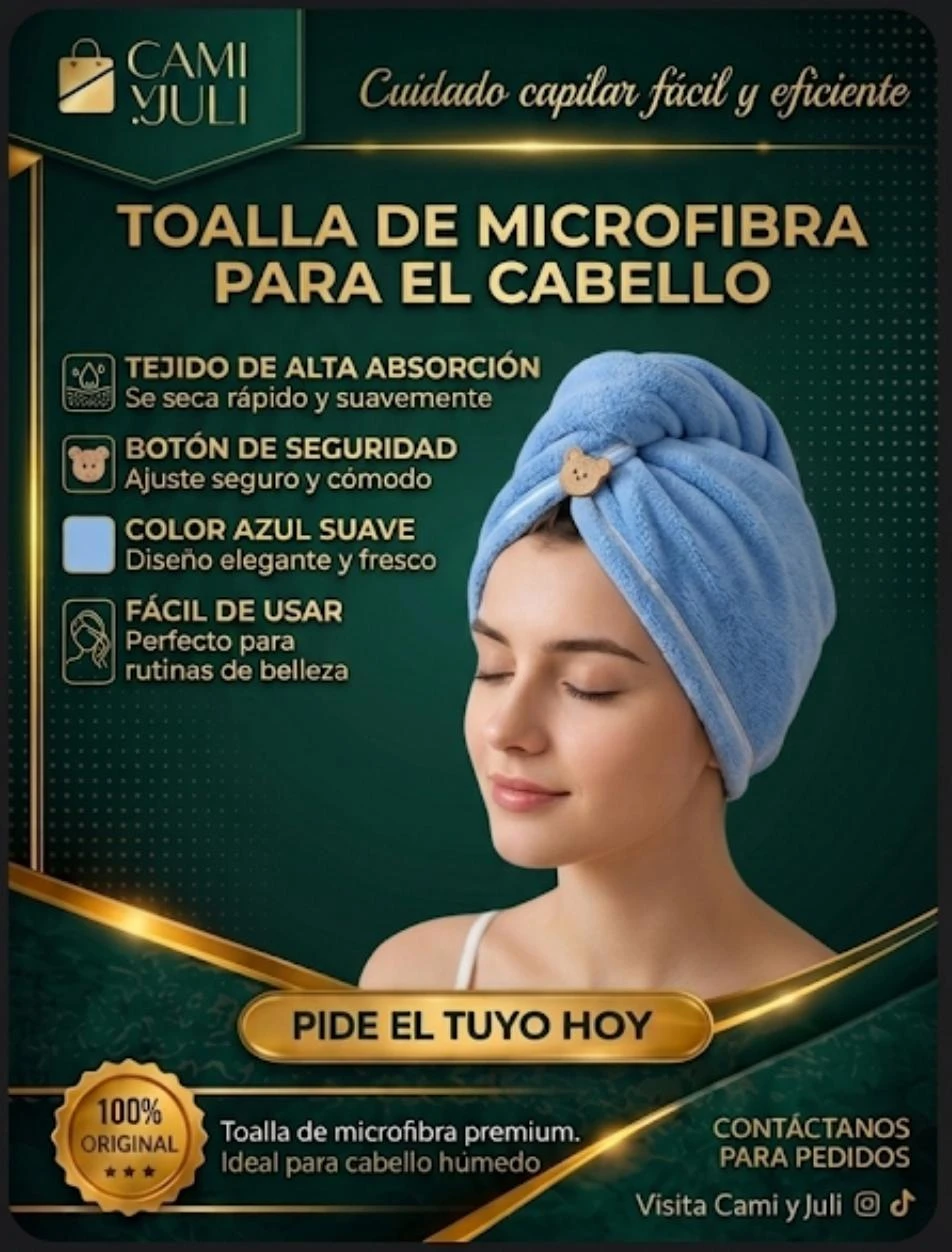 ✨ Toalla de Microfibra para el Cabello ✨'s foto | CamiJuly  |  BizneCubano