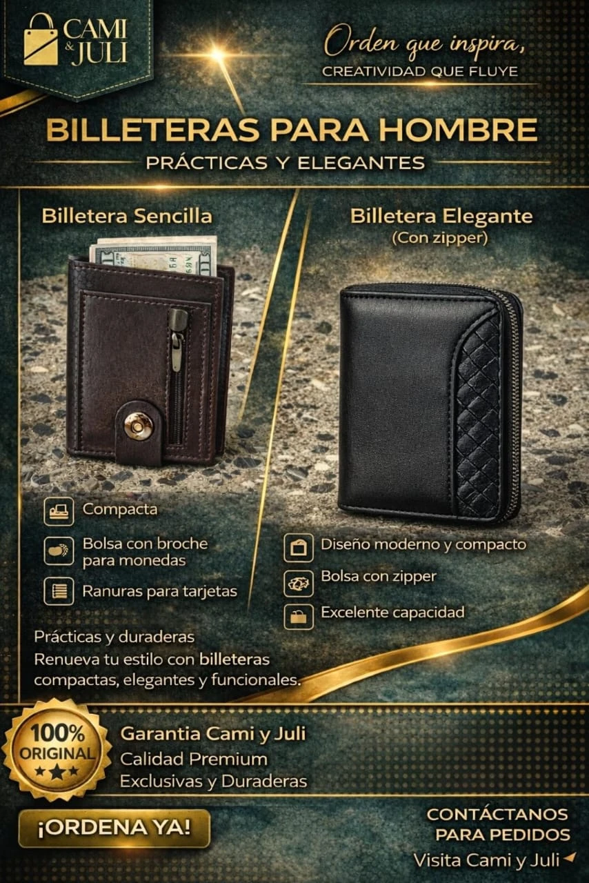 Billeteras para Hombre's foto | CamiJuly  |  BizneCubano