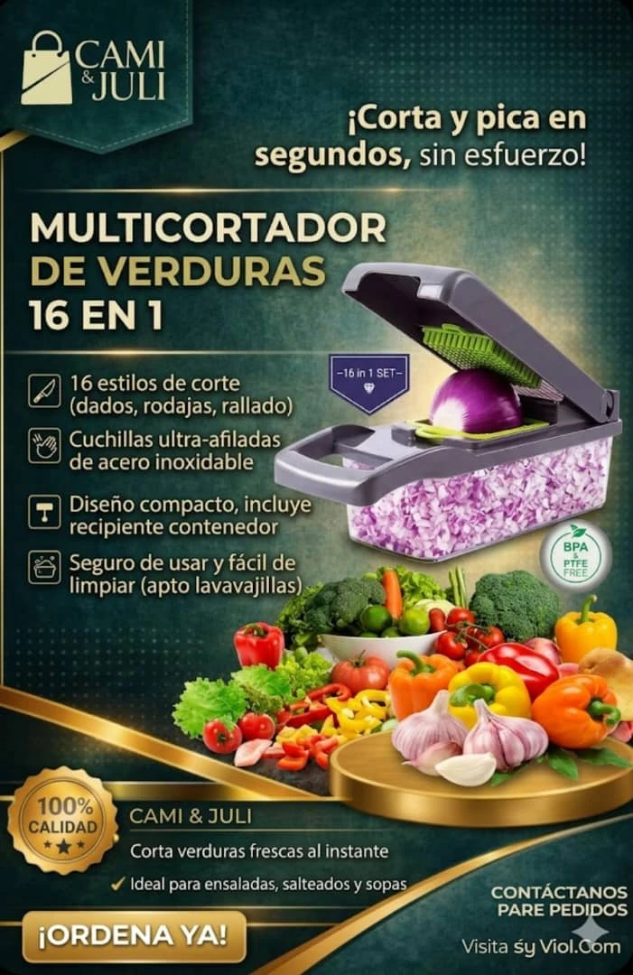 Multicortador de Verduras 16 en 1's foto | CamiJuly  |  BizneCubano