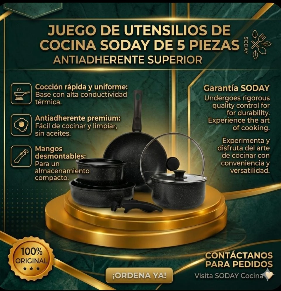 Set de Cocina SODAY (5 Piezas)'s foto | CamiJuly  |  BizneCubano