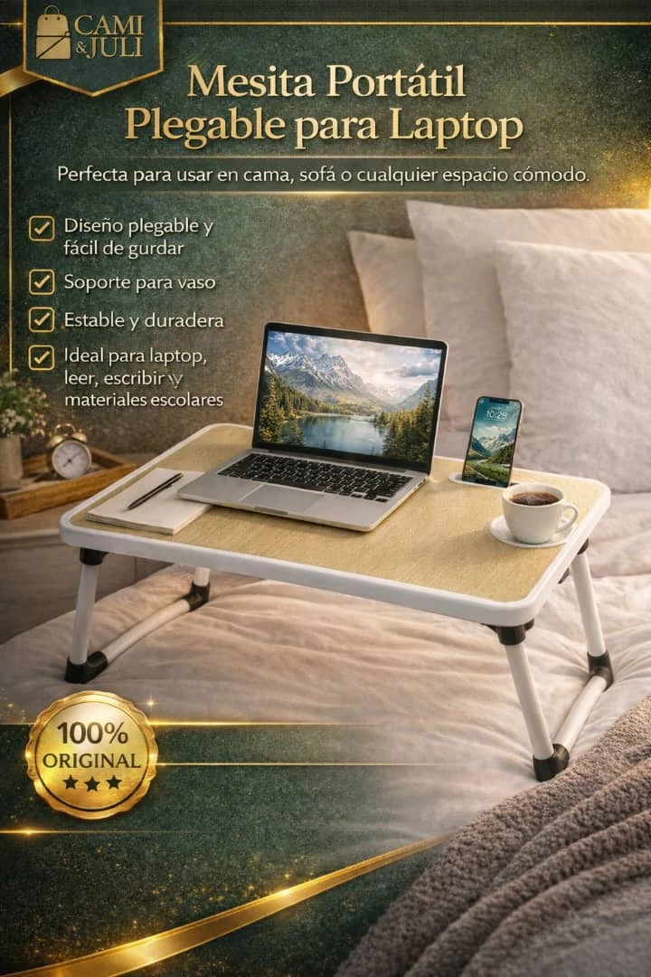 Mesita Portátil plegable con puerto usb's foto | CamiJuly  |  BizneCubano