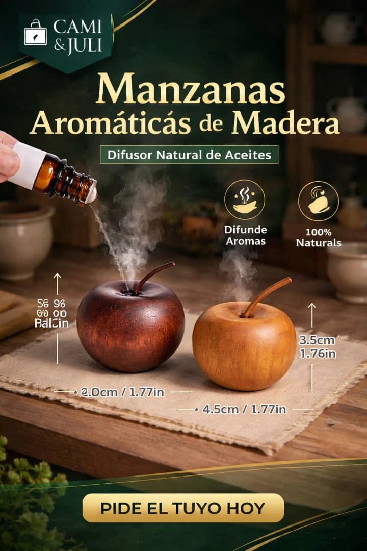 Adorno de Madera en Forma de Manzana's foto | CamiJuly  |  BizneCubano