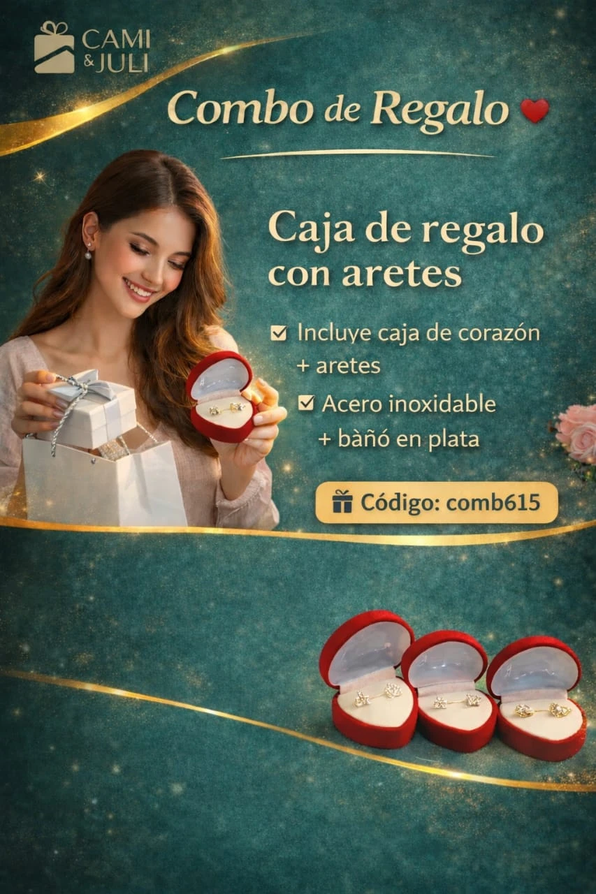 Combo del 14 de febrero  Incluye caja de corazón + aretes.'s foto | CamiJuly  |  BizneCubano
